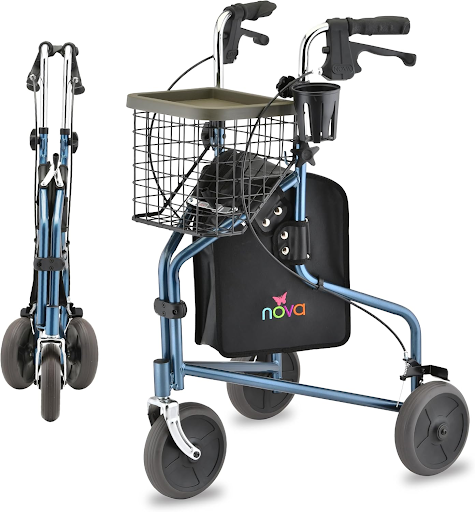 2. NOVA Medical Products Traveler 3-Wheel Walker
