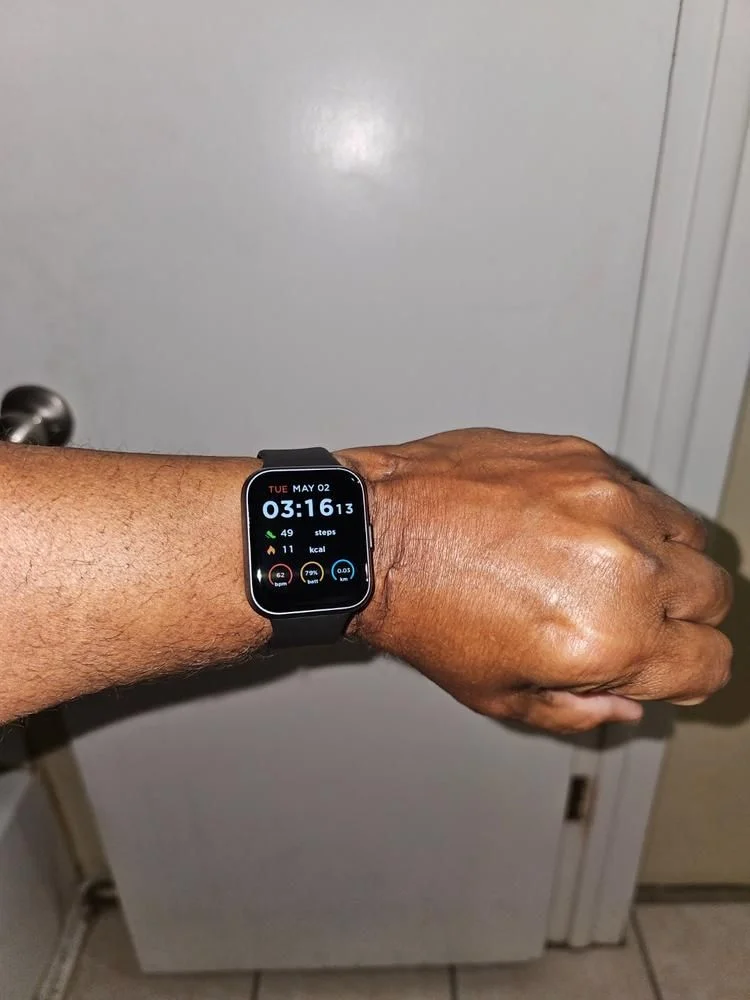 Smartwatch worn by a walker user