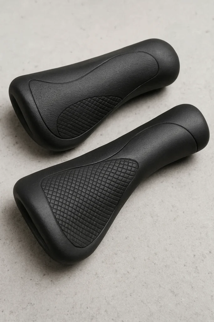 Contoured ergonomic walker hand grips